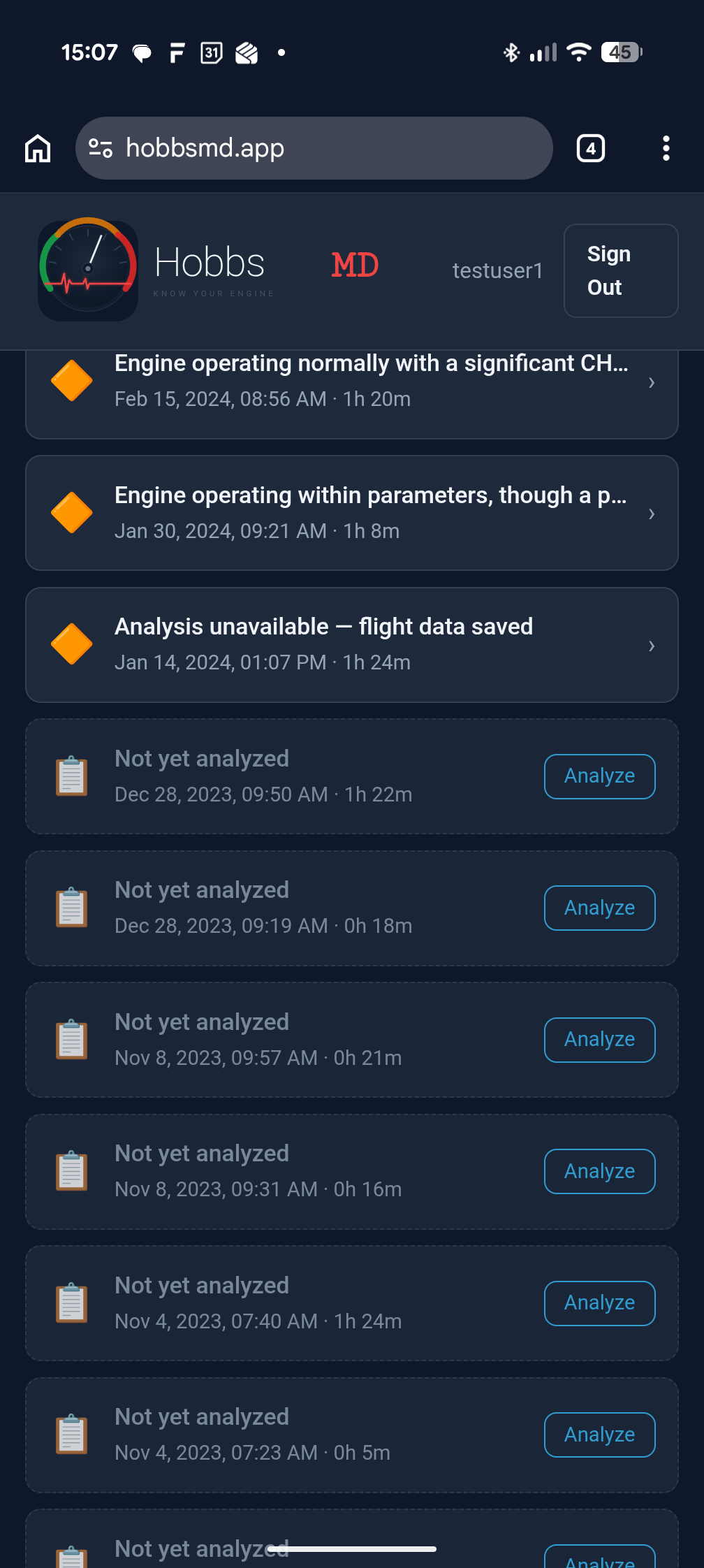 Diagnostics and events